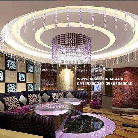 گچ بری,گچبری پیش ساخته,گچبری سقف پذیرایی
