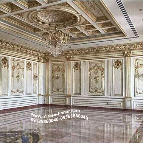 گچ بری,گچبری پیش ساخته,گچبری سقف پذیرایی